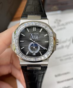 Đồng hồ Patek Philippe 5726 dây da màu đen