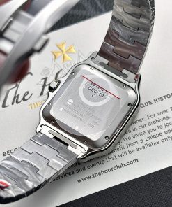 Đồng hồ Cartier Rep 11 Santos mặt trắng WSSA0018 nhà máy BV 39 (1)