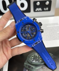 Đồng hồ Hublot Big Bang Unico Blue Magic Replica 11