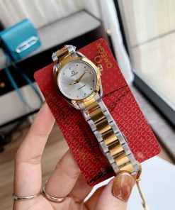 Đồng hồ Omega nữ mặt tròn