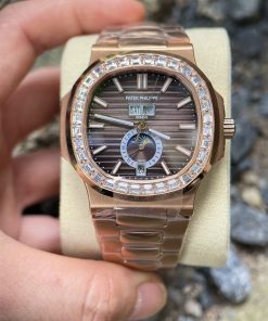 Đồng hồ Patek Philippe Nautilus nam đính đá