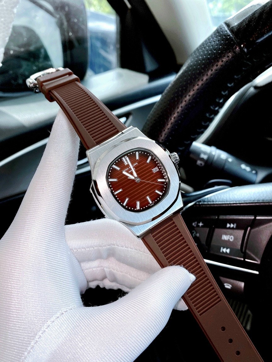 Đồng hồ Patek Philippe Super Fake Dây cao su Đồng hồ Patek Philippe Super Fake Dây cao su