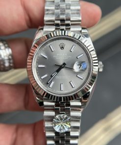 Đồng hồ Rolex Replica 11 DateJust AR Factory Cọc Số dạ quang 41mm