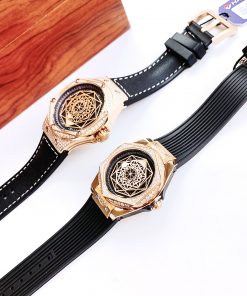 Đồng hồ cặp đẹp Hanboro chính hãng đính đá