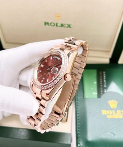 Đồng hồ cơ Rolex đính đá