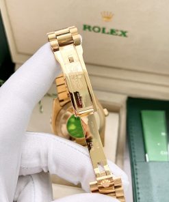 Đồng hồ nam Rolex Day-Date Super Fake Nhật dây kim loại màu vàng