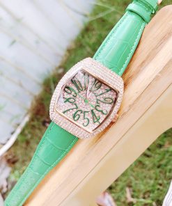 Đồng hồ Davena chính hãng nữ 30303 mặt chữ nhật đính đá