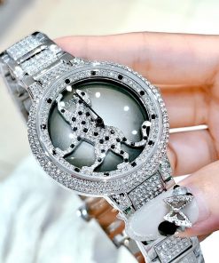 Đồng hồ chính hãng Davena 60089 nữ mặt tròn đính đá