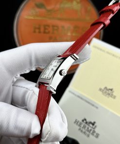 Đồng hồ nữ Hermes mặt vuông dây da giá rẻ
