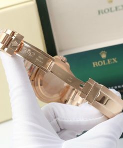 Đồng hồ Rolex GMT-Master Root Beer Fake Nhật màu vàng hồng 40mm