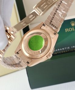 Đồng hồ nam Rolex đính đá máy Nhật giá rẻ mặt số nham thạch 40mm