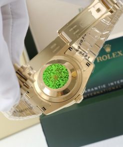 Đồng hồ Rolex nam đính đá Baguette Fake 11 máy cơ Nhật Day-Date 40mm