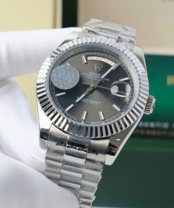 Đồng hồ nam Rolex Super Fake máy nhật Day-Date dây kim loại
