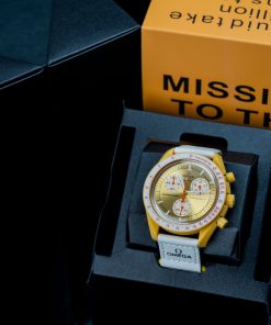 Đồng hồ Omega x Swatch SpeedMaster Fake Cao Cấp MoonSwatch Mặt Trời 42mm