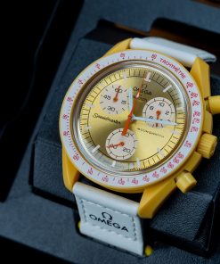 Đồng hồ Omega x Swatch SpeedMaster Fake Cao Cấp MoonSwatch Mặt Trời 42mm