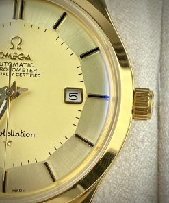 Đồng hồ Omega Constellation Automatic nam mạ vàng máy Nhật 40mm