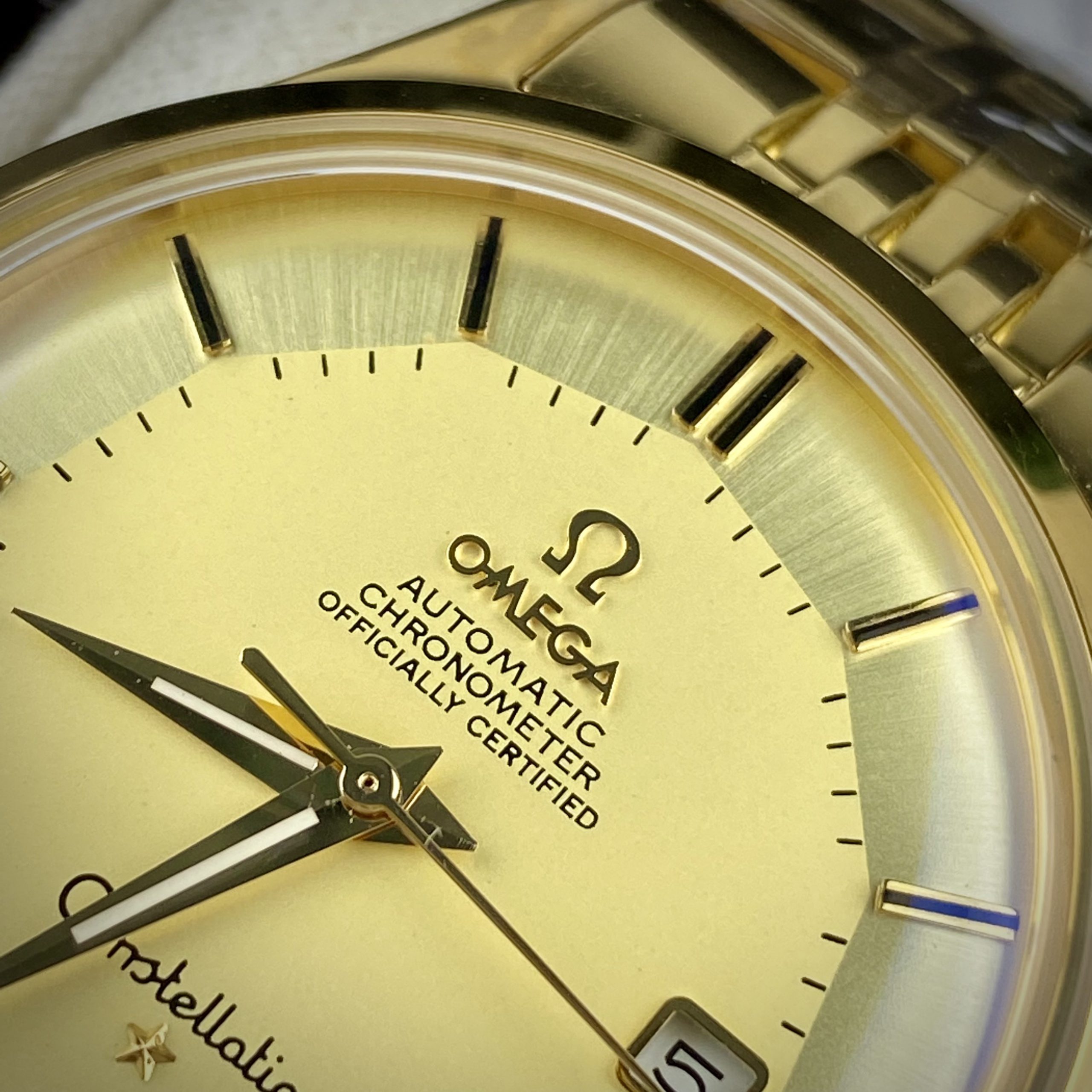 Đồng hồ Omega Constellation Automatic nam mạ vàng máy Nhật 40mm Đồng hồ Omega Constellation Automatic nam mạ vàng máy Nhật 40mm