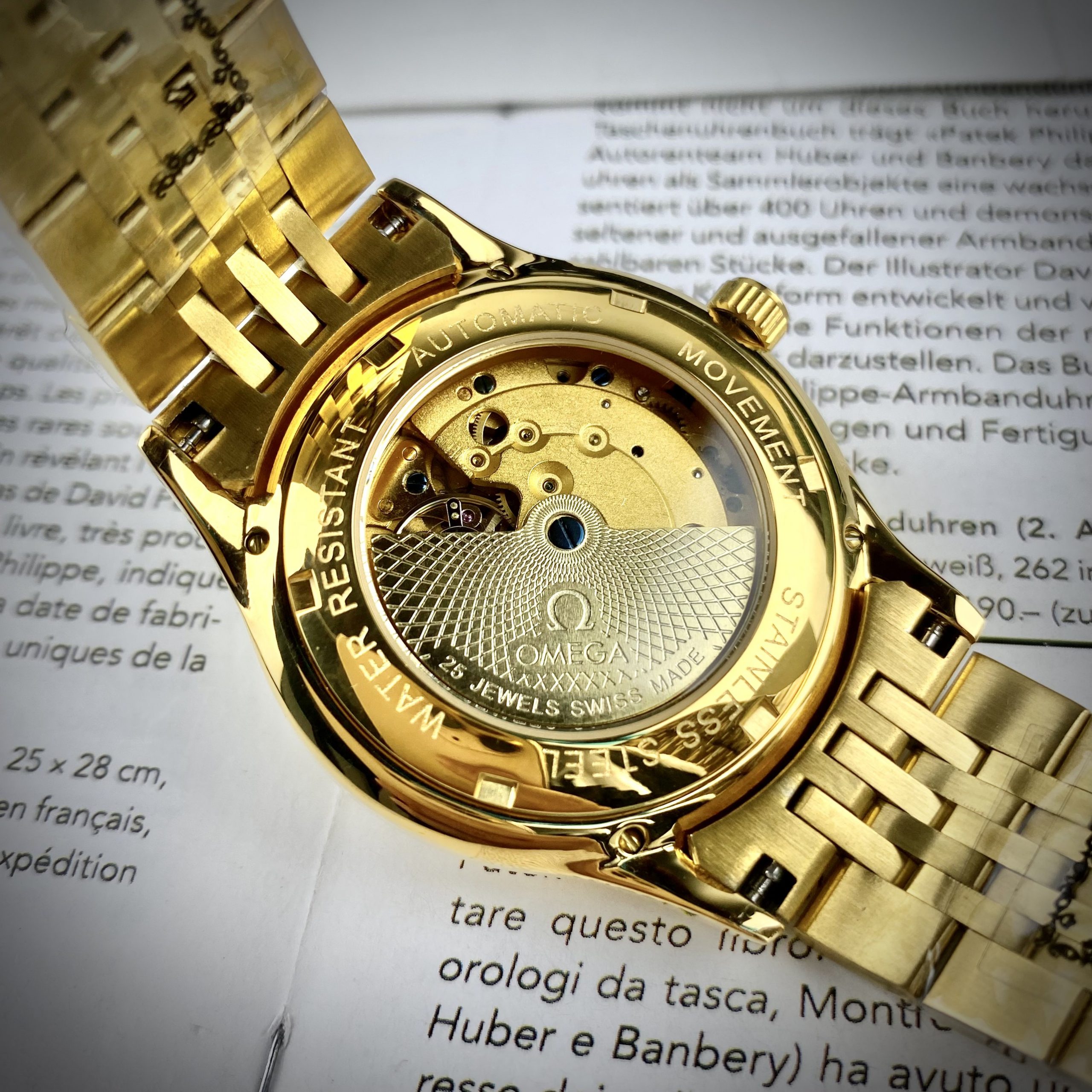 Đồng hồ Omega Constellation Automatic nam mạ vàng máy Nhật 40mm Đồng hồ Omega Constellation Automatic nam mạ vàng máy Nhật 40mm