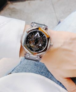 Đồng hồ cơ lộ máy Hanboro by Huboler chính hãng nam đính đá