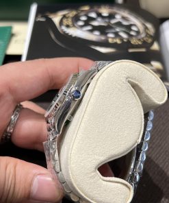 Đồng hồ Rolex Datejust Replica 11 nữ mặt xanh cọc số đính đá EW Factory