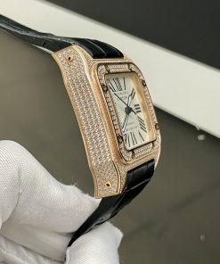 Đồng hồ nam dây da Cartier Automatic giá rẻ Super Fake Nhật