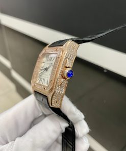 Đồng hồ nam dây da Cartier Automatic giá rẻ Super Fake Nhật