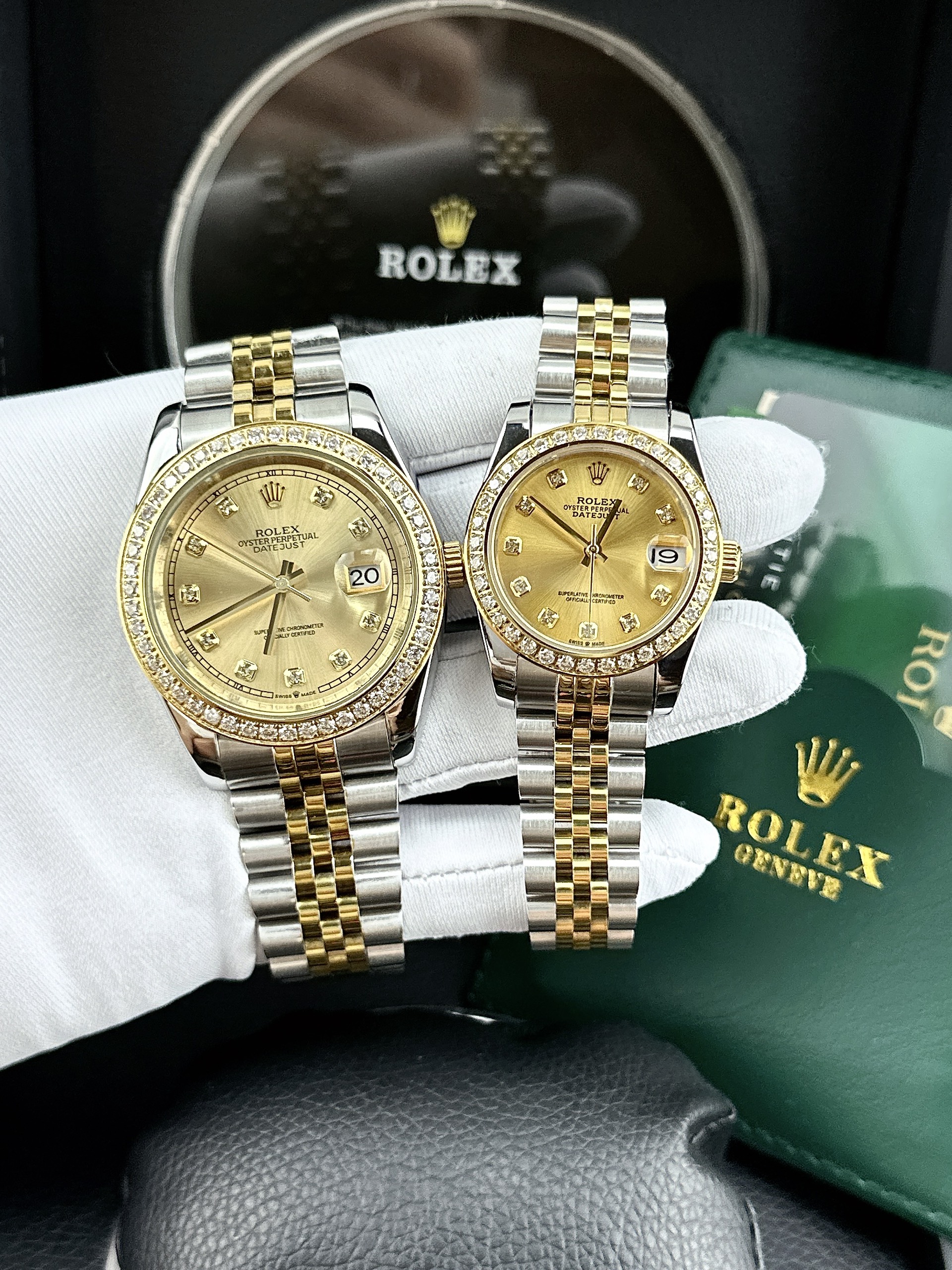 Đồng hồ đôi Rolex máy cơ automatic Datejust Super Fake Nhật 31/41mm Đồng hồ đôi Rolex máy cơ automatic Datejust Super Fake Nhật 31/41mm