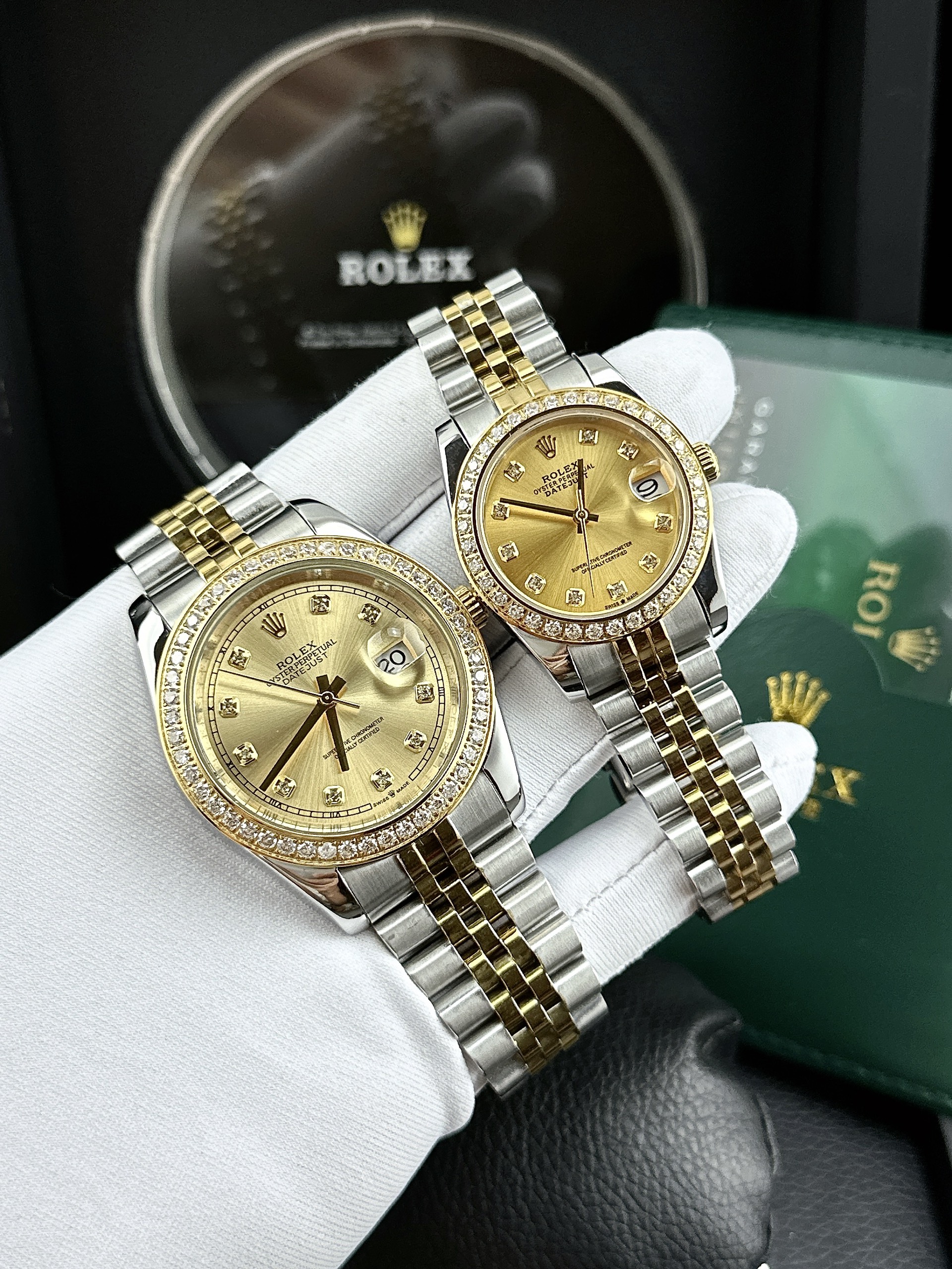Đồng hồ đôi Rolex máy cơ automatic Datejust Super Fake Nhật 31/41mm Đồng hồ đôi Rolex máy cơ automatic Datejust Super Fake Nhật 31/41mm