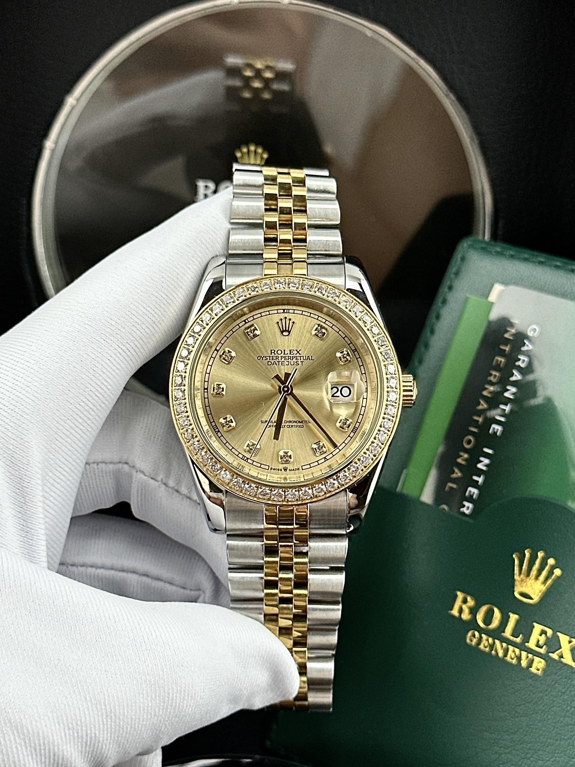 Đồng hồ đôi Rolex máy cơ automatic Datejust Super Fake Nhật 31/41mm Đồng hồ đôi Rolex máy cơ automatic Datejust Super Fake Nhật 31/41mm