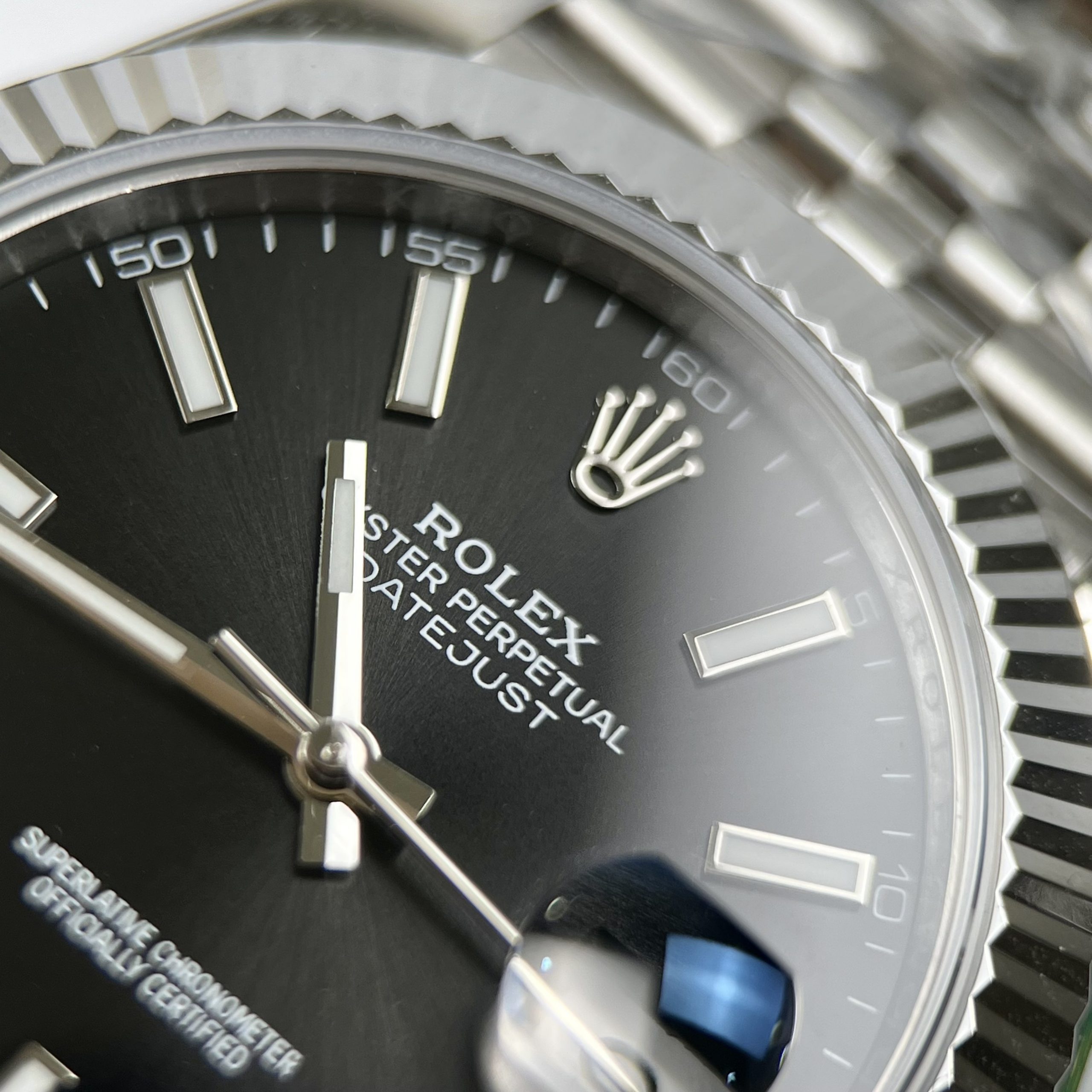 Đồng hồ Rolex DateJust Clean Factory Replica 11 mặt đen cọc dạ quang 41mm Đồng hồ Rolex DateJust Clean Factory Replica 11 mặt đen cọc dạ quang 41mm