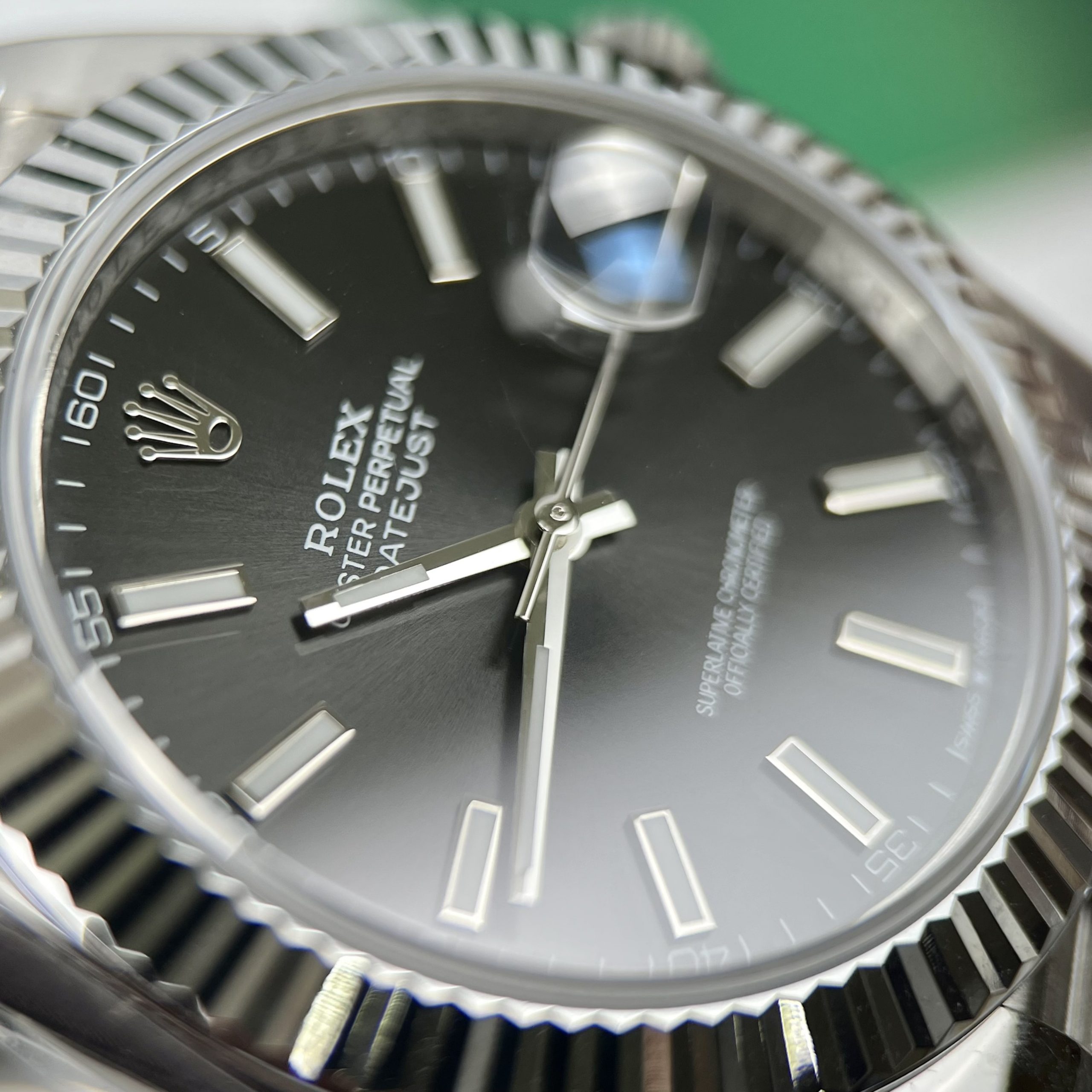 Đồng hồ Rolex DateJust Clean Factory Replica 11 mặt đen cọc dạ quang 41mm Đồng hồ Rolex DateJust Clean Factory Replica 11 mặt đen cọc dạ quang 41mm