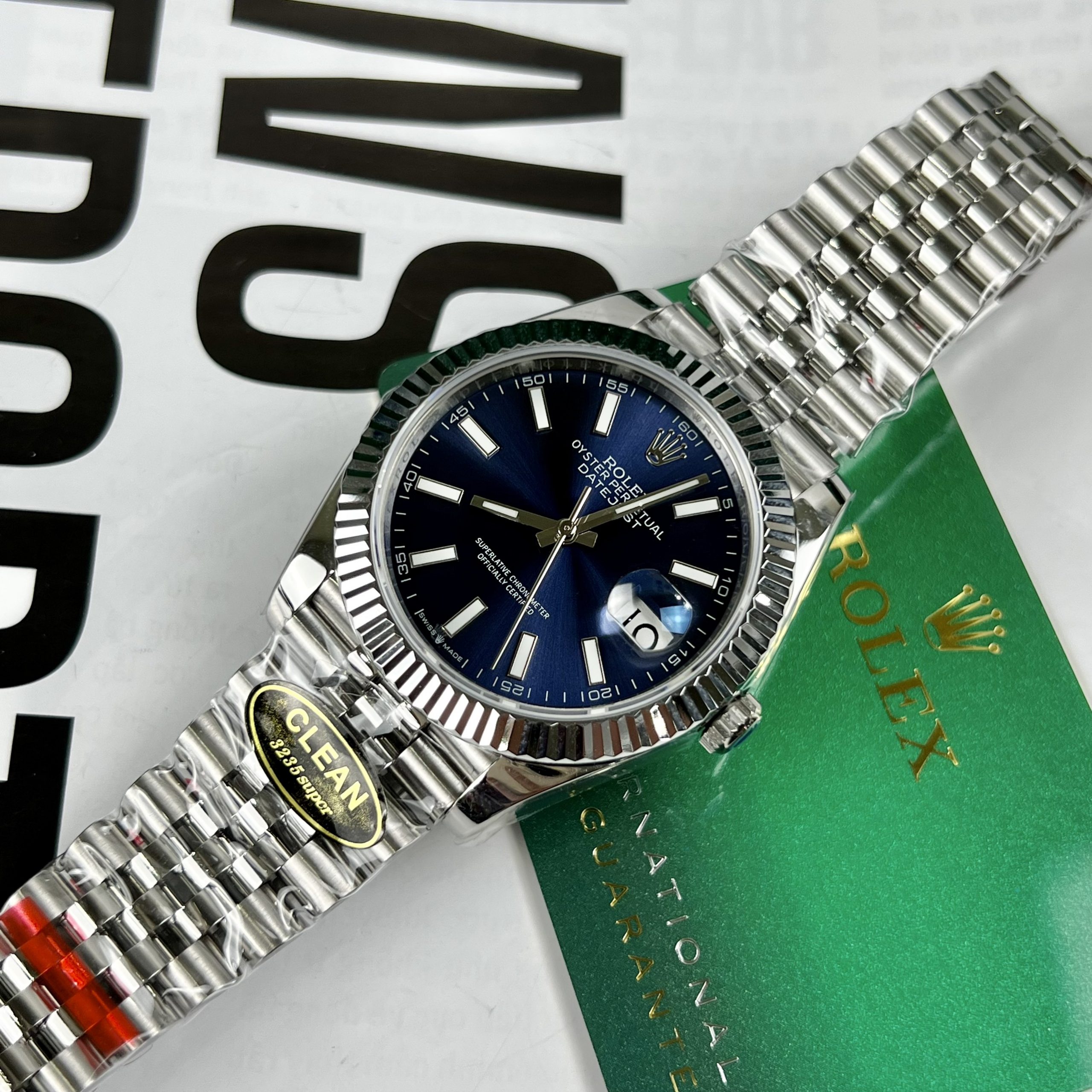 Đồng hồ Rolex Clean Factory DateJust Replica 11 Thụy Sỹ mặt xanh dương 41mm Đồng hồ Rolex Clean Factory DateJust Replica 11 Thụy Sỹ mặt xanh dương 41mm
