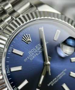 Đồng hồ Rolex Clean Factory DateJust Replica 11 Thụy Sỹ mặt xanh dương 41mm