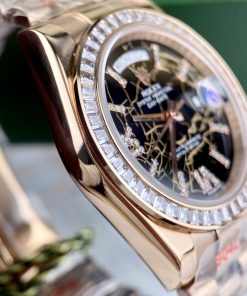 Đồng hồ Rolex Day-Date mặt nham thạch Fake 11 máy cơ Nhật 40mm