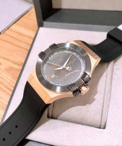 Đồng hồ Maserati Potenza R8851108002 nam dây cao su màu đen Rep 11