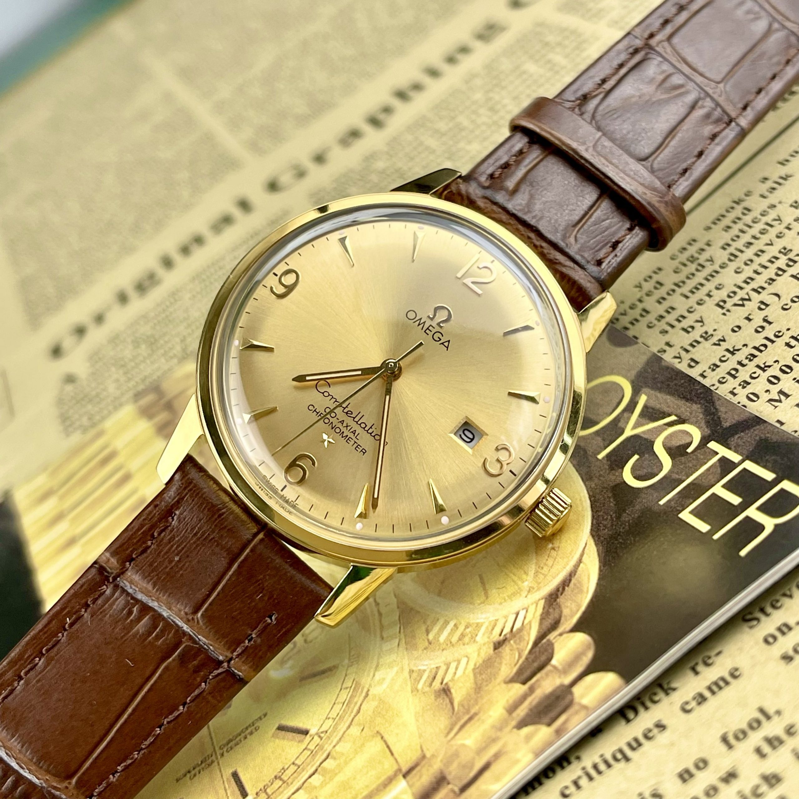 Đồng hồ Omega cổ Constellation Co-Xial Chronometer Fake 11 Nhật Đồng hồ Omega cổ Constellation Co-Xial Chronometer Fake 11 Nhật