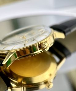 Đồng hồ Omega Seamaster Automatic Nhật giá rẻ dây da màu đen 40mm
