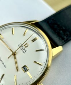 Đồng hồ Omega Seamaster Automatic Nhật giá rẻ dây da màu đen 40mm