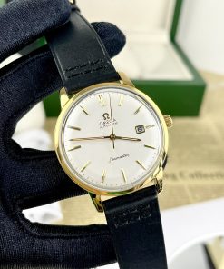 Đồng hồ Omega Seamaster Automatic Nhật giá rẻ dây da màu đen 40mm