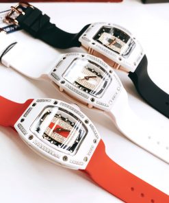 Đồng hồ nữ Hanboro vỏ gốm ceramic trắng chính hãng 3 màu