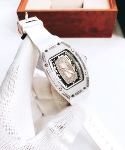 Đồng hồ nữ Hanboro vỏ gốm ceramic trắng chính hãng 3 màu