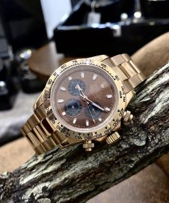Đồng hồ nam Rolex Daytona mặt số chocolate Fake 11 máy Nhật