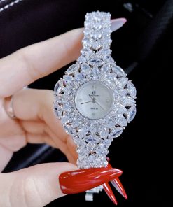 Đồng hồ nữ cao cấp Royal Crown dây kim loại đính đá giá rẻ