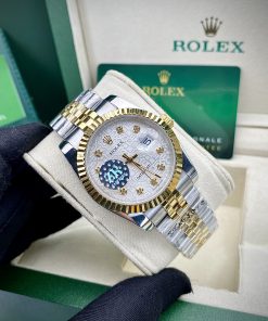 Đồng hồ Rolex mặt vi tính Datejust Super Fake 11 máy nhật nam 38mm