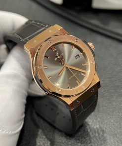 Đồng hồ nam Hublot Classic Fusion Grey Dial King Gold Replica 11 JJF 42mm