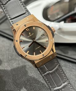 Đồng hồ nam Hublot Classic Fusion Grey Dial King Gold Replica 11 JJF 42mm