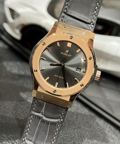 Đồng hồ nam Hublot Classic Fusion Grey Dial King Gold Replica 11 JJF 42mm