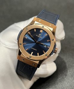 Đồng hồ Hublot Classic Fusion King Gold Blue Replica 11 JJF 2023 nam