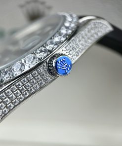 Đồng hồ nam Rolex Submariner Fake 11 máy Nhật đính full đá 