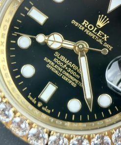 Đồng hồ Rolex Submariner nam đính đá máy cơ Nhật giá rẻ